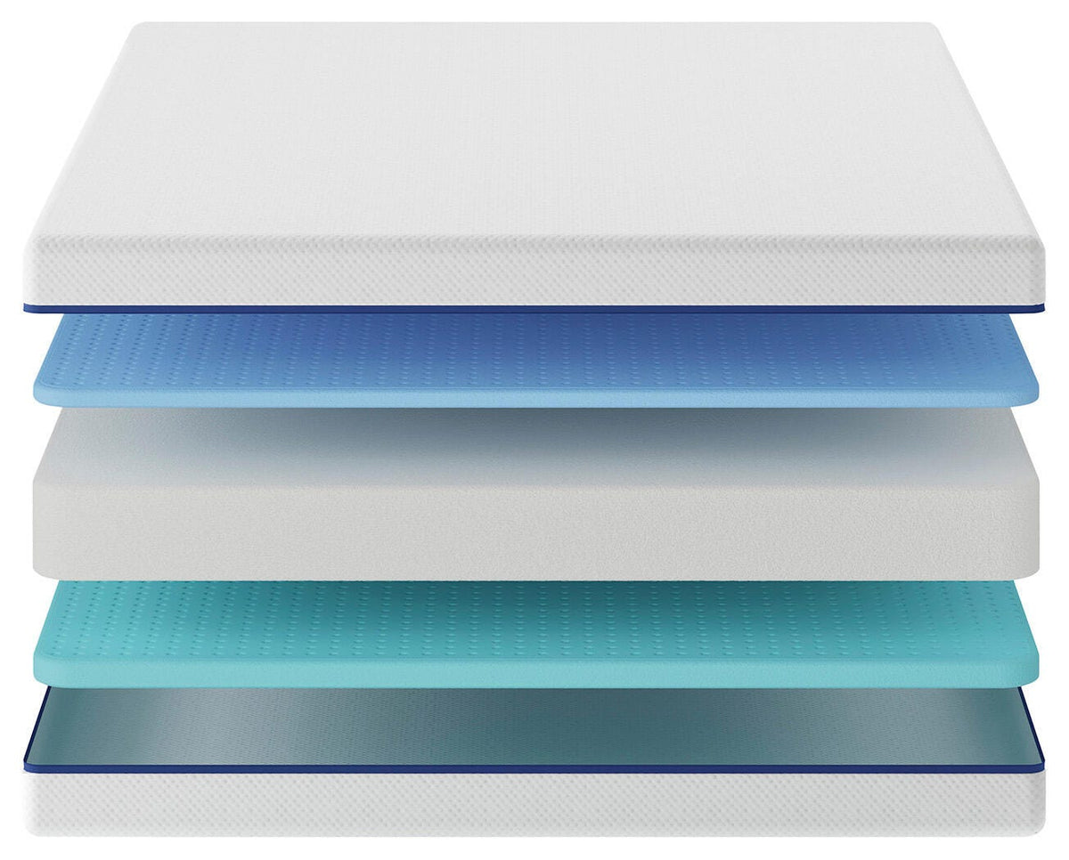 Nectar White Kids 5.0 White Full Foam Mattress by Ashley at Eve Furniture