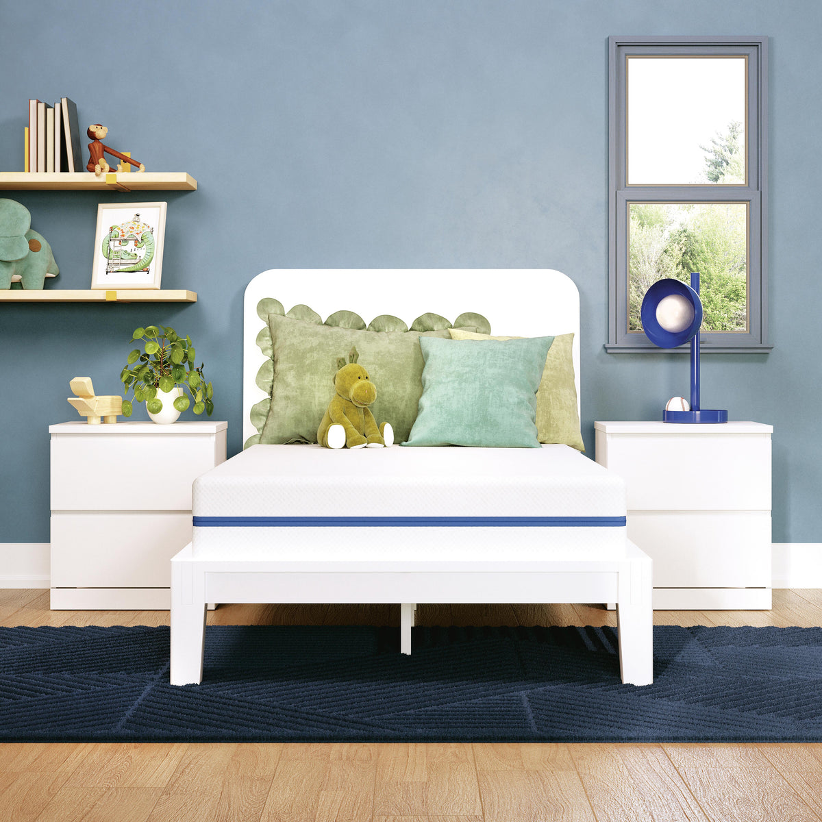 Nectar White Kids 5.0 White Full Foam Mattress by Ashley at Eve Furniture