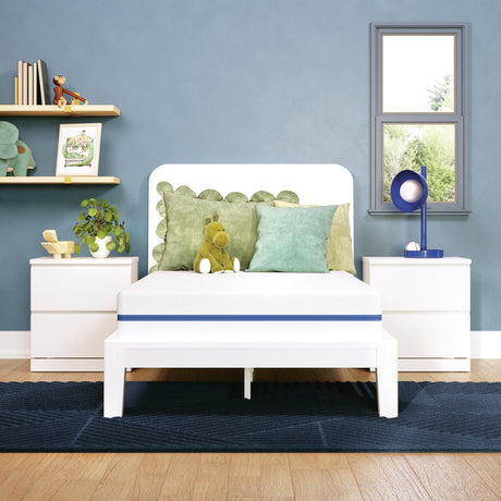 Nectar White Kids 5.0 White Full Foam Mattress by Ashley at Eve Furniture