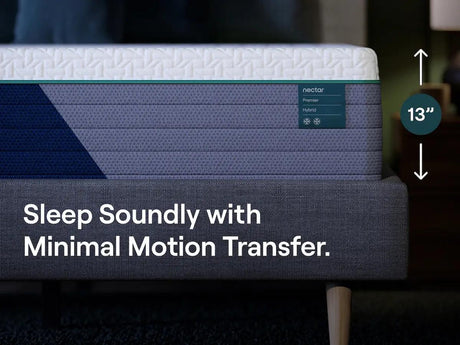 Nectar Hybrid Premier 5.1 White Twin Mattress by Ashley at Eve Furniture