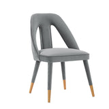 Neda Dining Chair in Grey by Manhattan Comfort at Eve Furniture