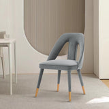 Neda Dining Chair in Grey by Manhattan Comfort at Eve Furniture