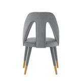 Neda Dining Chair in Grey by Manhattan Comfort at Eve Furniture