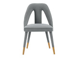 Neda Dining Chair in Grey by Manhattan Comfort at Eve Furniture
