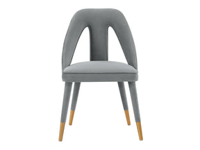 Neda Dining Chair in Grey by Manhattan Comfort at Eve Furniture