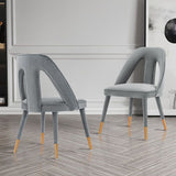 Neda Dining Chair in Grey (set of 2) by Manhattan Comfort at Eve Furniture