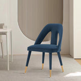 Neda Dining Chair in Midnight Blue by Manhattan Comfort at Eve Furniture