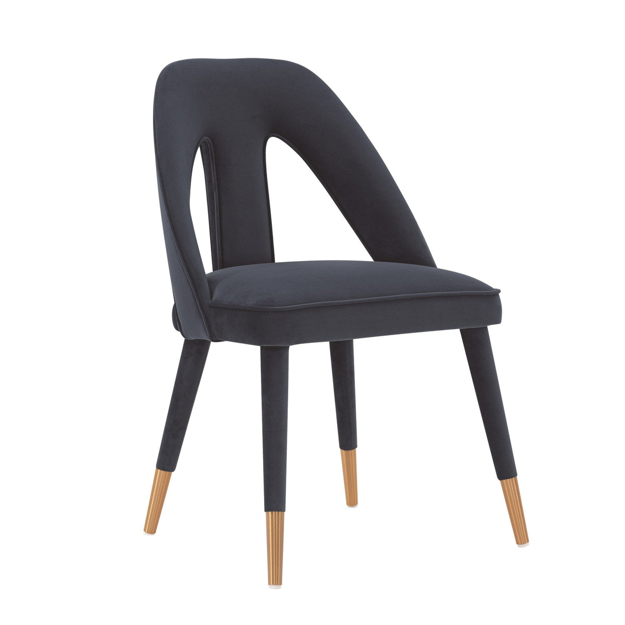 Neda Dining Chair in Midnight Blue (set of 2) by Manhattan Comfort at Eve Furniture