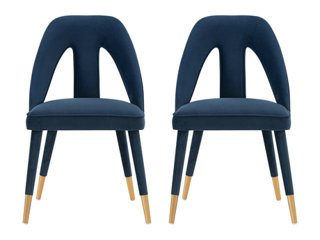 Neda Dining Chair in Midnight Blue (set of 2) by Manhattan Comfort at Eve Furniture