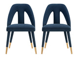 Neda Dining Chair in Midnight Blue (set of 2) by Manhattan Comfort at Eve Furniture
