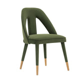 Neda Dining Chair in Olive Green by Manhattan Comfort at Eve Furniture