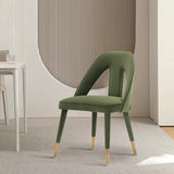 Neda Dining Chair in Olive Green by Manhattan Comfort at Eve Furniture