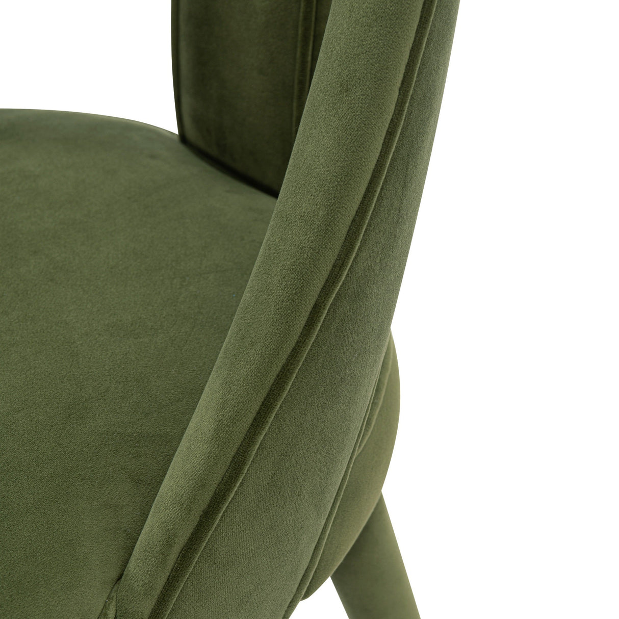 Neda Dining Chair in Olive Green by Manhattan Comfort at Eve Furniture