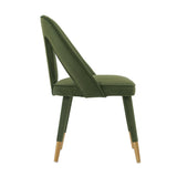 Neda Dining Chair in Olive Green by Manhattan Comfort at Eve Furniture