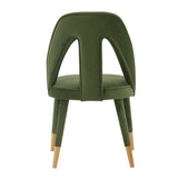 Neda Dining Chair in Olive Green by Manhattan Comfort at Eve Furniture