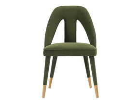 Neda Dining Chair in Olive Green by Manhattan Comfort at Eve Furniture