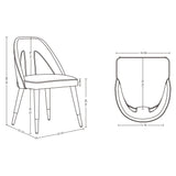 Neda Dining Chair in Olive Green (set of 2) by Manhattan Comfort at Eve Furniture