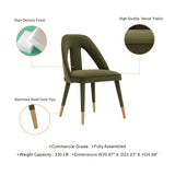 Neda Dining Chair in Olive Green (set of 2) by Manhattan Comfort at Eve Furniture