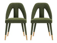 Neda Dining Chair in Olive Green (set of 2) by Manhattan Comfort at Eve Furniture