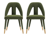 Neda Dining Chair in Olive Green (set of 2) by Manhattan Comfort at Eve Furniture