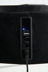 Nedman Black/Gold Finish Accent Table with Speaker by Ashley at Eve Furniture