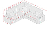Neeha Black 3-Piece Sectional by New Era Innovations at Eve Furniture