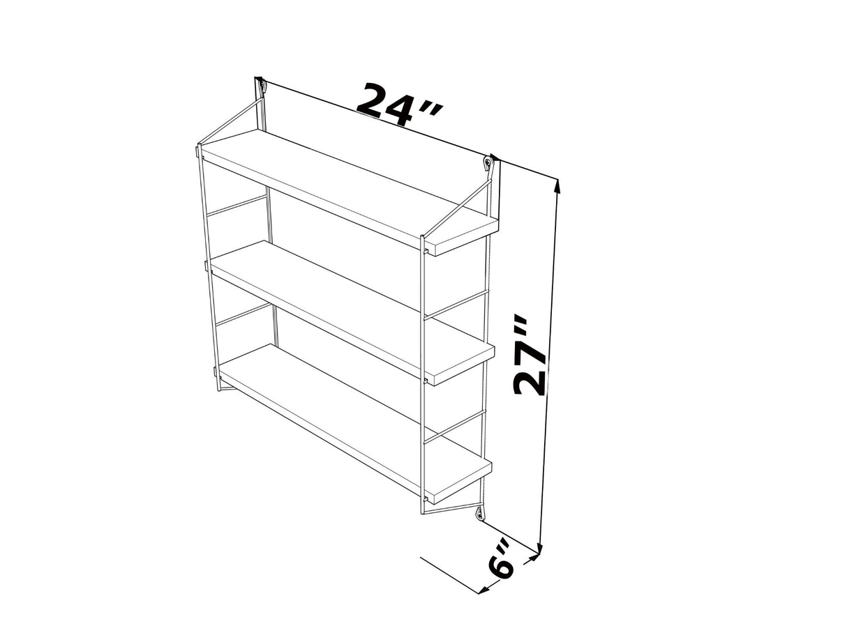 Neelix Triple Shelf by Furnia at Eve Furniture