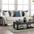 Nefyn Ivory Sofa by Furniture of America at Eve Furniture