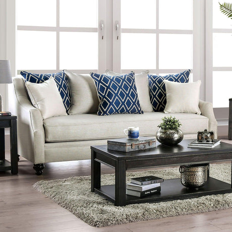 Nefyn Ivory Sofa by Furniture of America at Eve Furniture