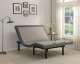 Negan Gray/Black California King Adjustable Bed Base by Coaster at Eve Furniture