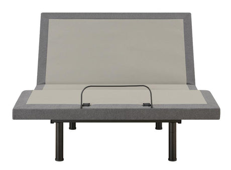 Negan Gray/Black Full Adjustable Bed Base by Coaster at Eve Furniture