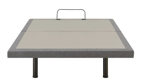 Negan Gray/Black Queen Adjustable Bed Base by Coaster at Eve Furniture