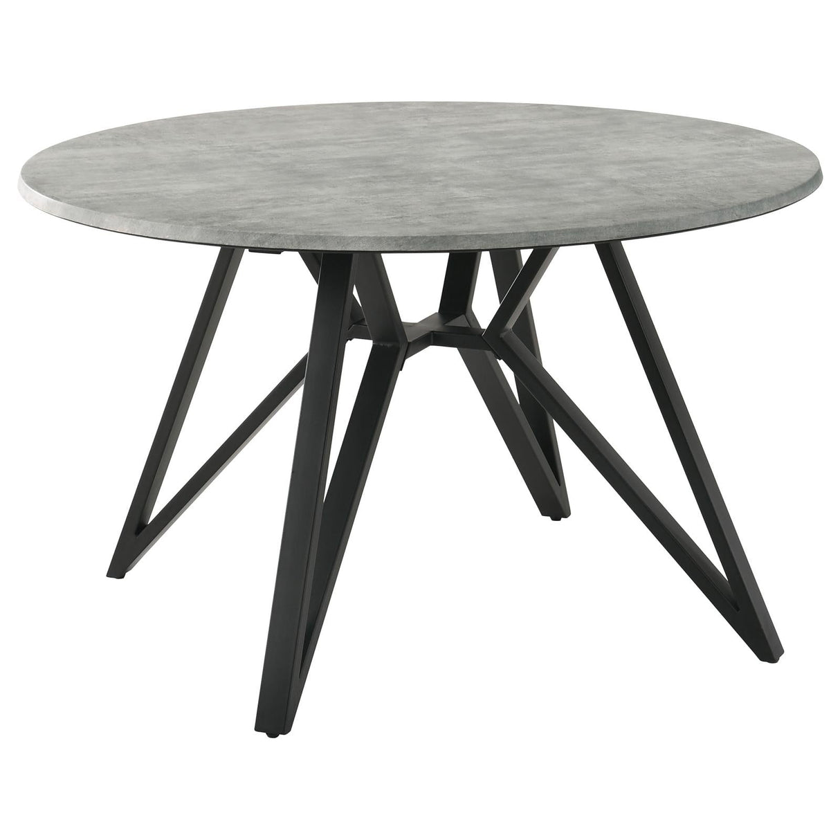 Neil Concrete/Grey 5-Piece Round Dining Set