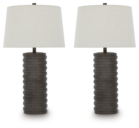 Neilett Antique Brown Table Lamp (Set of 2) by Ashley at Eve Furniture