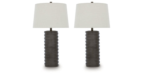 Neilett Antique Brown Table Lamp (Set of 2) by Ashley at Eve Furniture
