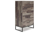 Neilsville Multi Gray Chest of Drawers by Ashley at Eve Furniture