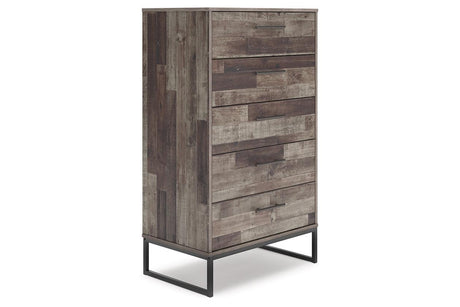 Neilsville Multi Gray Chest of Drawers by Ashley at Eve Furniture