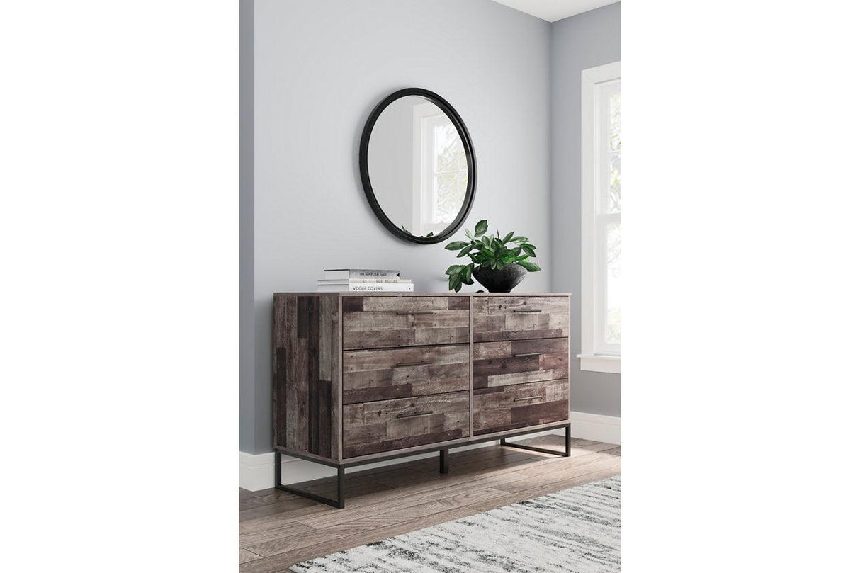 Neilsville Multi Gray Dresser by Ashley at Eve Furniture