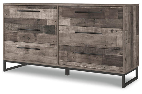Neilsville Multi Gray Dresser by Ashley at Eve Furniture