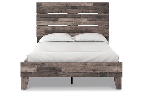 Neilsville Multi Gray Full Panel Platform Bed by Ashley at Eve Furniture