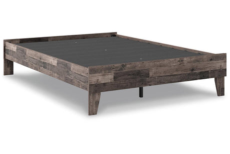 Neilsville Multi Gray Full Platform Bed by Ashley at Eve Furniture