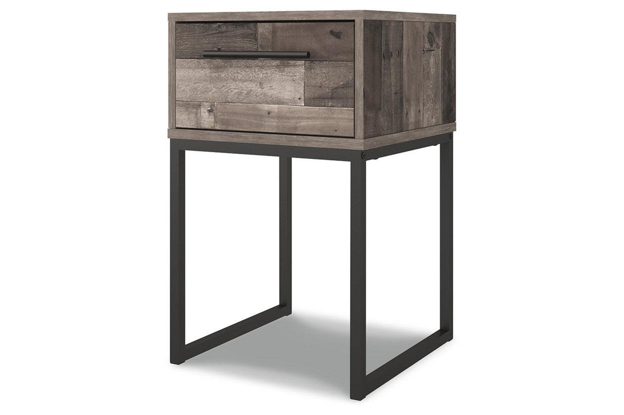 Neilsville Multi Gray Nightstand by Ashley at Eve Furniture