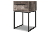 Neilsville Multi Gray Nightstand by Ashley at Eve Furniture