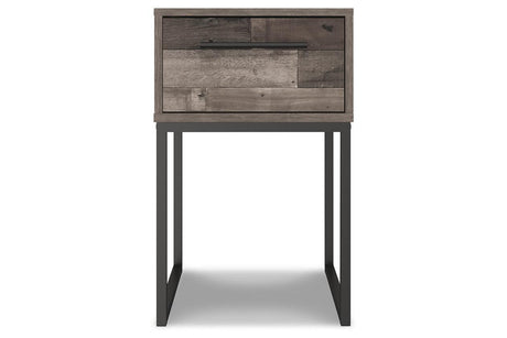 Neilsville Multi Gray Nightstand by Ashley at Eve Furniture