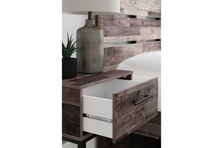 Neilsville Multi Gray Nightstand by Ashley at Eve Furniture