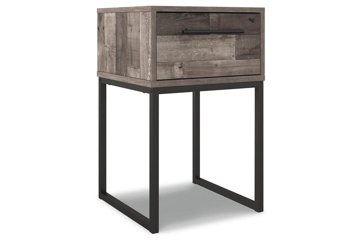 Neilsville Multi Gray Nightstand by Ashley at Eve Furniture