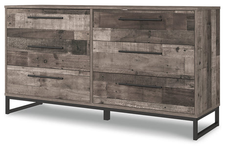 Neilsville Multi Gray Platform Bedroom Set by Ashley at Eve Furniture