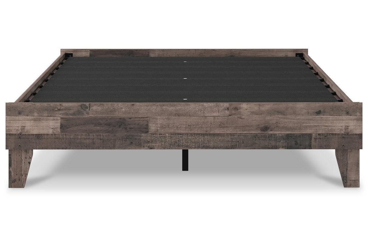 Neilsville Multi Gray Queen Platform Bed by Ashley at Eve Furniture