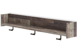 Neilsville Multi Gray Wall Mounted Coat Rack with Shelf by ASHLEY FURNITURE at Eve Furniture