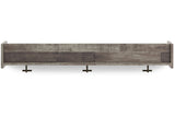 Neilsville Multi Gray Wall Mounted Coat Rack with Shelf by ASHLEY FURNITURE at Eve Furniture